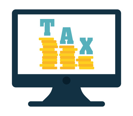 tax concept design, vector illustration eps10 graphicのイラスト素材