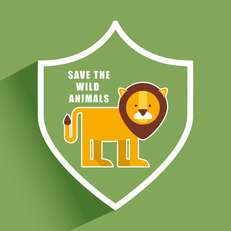 save the animals design, vector illustration eps10 graphicのイラスト素材