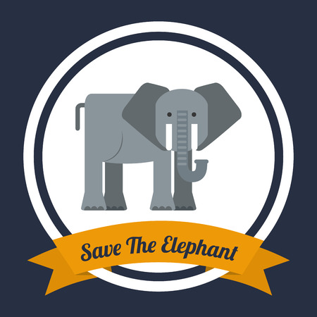 save the animals design, vector illustration eps10 graphicのイラスト素材