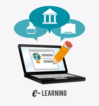 elearning digital design, vector illustration eps 10のイラスト素材