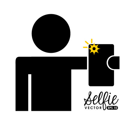 selfie photo design, vector illustration eps10 graphicのイラスト素材
