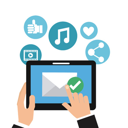 social media design, vector illustration graphicのイラスト素材