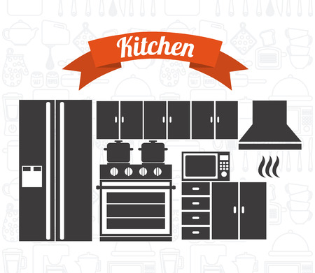 kitchen concept design, vector illustration graphicのイラスト素材