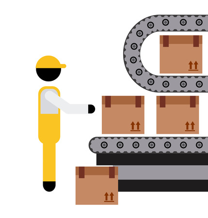 delivery service design, vector illustration graphicのイラスト素材