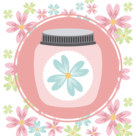 floral decoration design, vector illustration graphicのイラスト素材