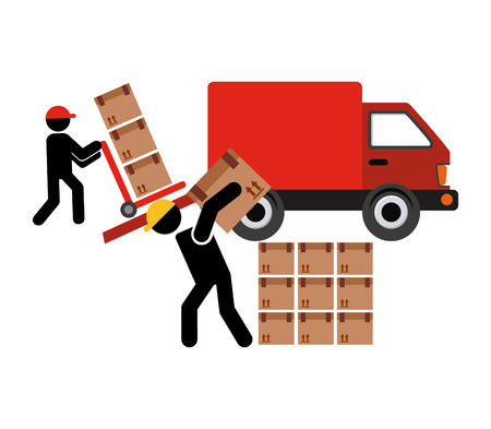 delivery service design, vector illustration  graphicのイラスト素材