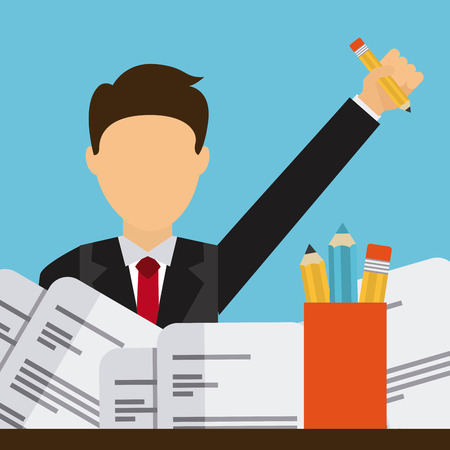 business people design, vector illustration graphicのイラスト素材