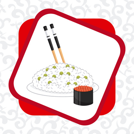japanese food design, vector illustration graphicのイラスト素材