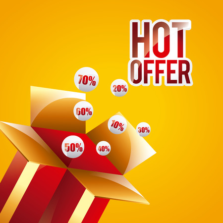 shopping label design, vector illustrationのイラスト素材