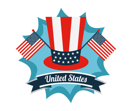 united states emblem design, vector illustration のイラスト素材