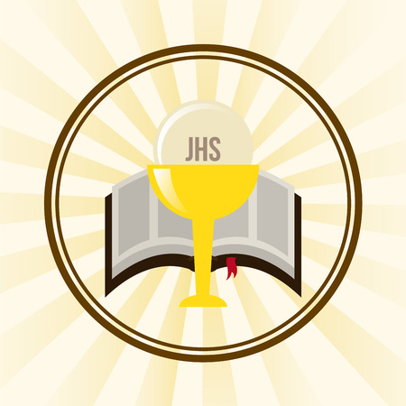 catholic symbol design, vector illustrationのイラスト素材