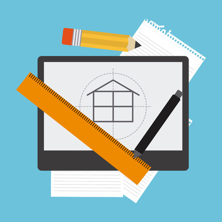 construction concept design, vector illustration eps10 graphicのイラスト素材