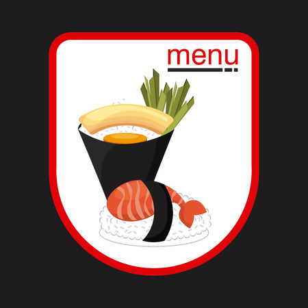 japanese food design, vector illustration eps10 graphicのイラスト素材