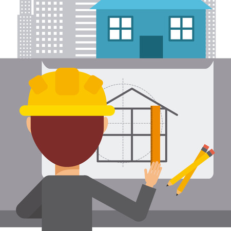 construction concept design, vector illustration eps10 graphicのイラスト素材