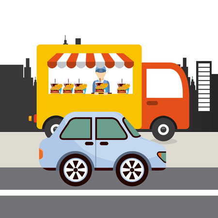 food delivery design, vector illustration eps10 graphicのイラスト素材