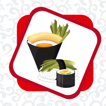 japanese food design, vector illustration eps10 graphicのイラスト素材