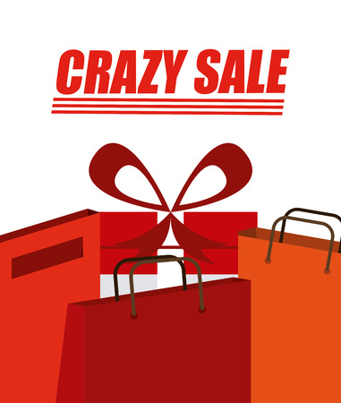 crazy sale design, vector illustration eps10 graphicのイラスト素材