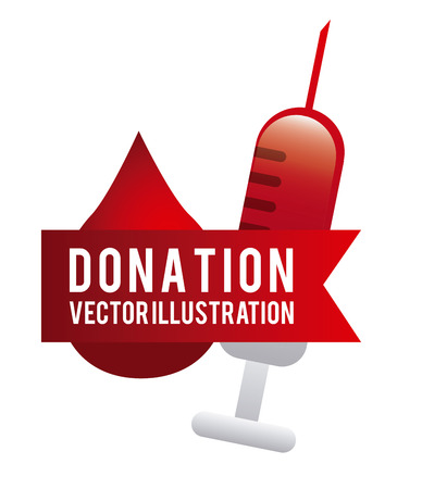 donate blood design, vector illustration eps10 graphicのイラスト素材