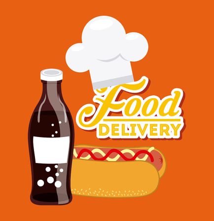 food delivery design, vector illustration eps10 graphicのイラスト素材