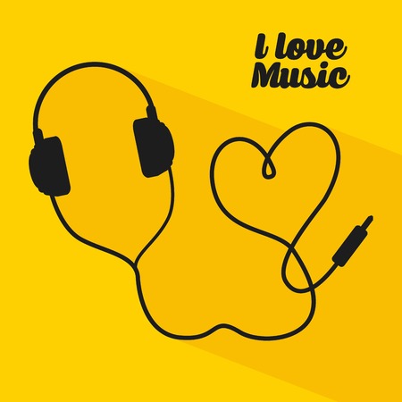 music lifestyle design, vector illustration のイラスト素材