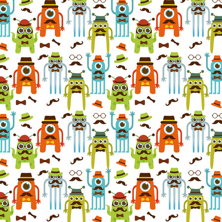 cute monster design, vector illustration のイラスト素材