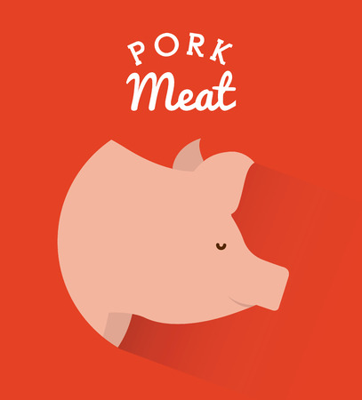 butcher concept design, vector illustration のイラスト素材