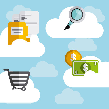 money icons design, vector illustration のイラスト素材