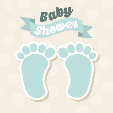 baby shower design, vector illustration  のイラスト素材