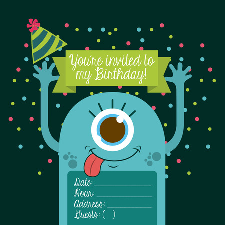 cute monster design, vector illustration  のイラスト素材