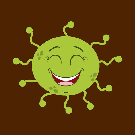 cute infection  design, vector illustration  のイラスト素材