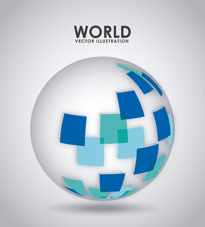 world icon design, vector illustrationのイラスト素材