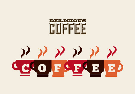 delicious coffee design, vector illustration のイラスト素材