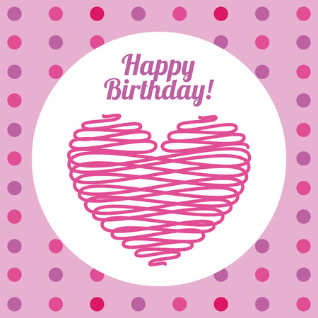happy birthday
design, vector illustration のイラスト素材