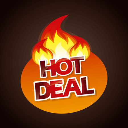hot deal design, vector illustration のイラスト素材
