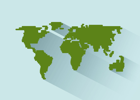 world icon design, vector illustration のイラスト素材