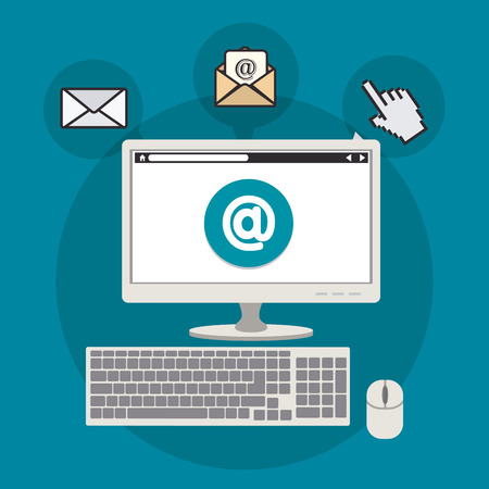 Email marketing design, vector illustration eps 10.のイラスト素材
