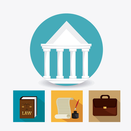 Law and order design, vector illustration eps 10.のイラスト素材