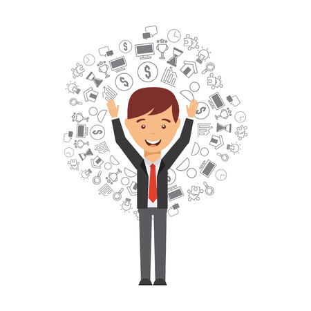 business people design, vector illustration eps10 graphicのイラスト素材