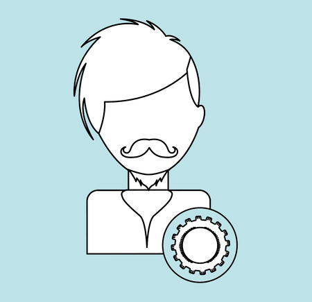 user avatar design, vector illustration eps10 graphicのイラスト素材