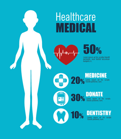 Medical healthcare design, vector illustration eps 10.のイラスト素材