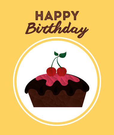 birthday invitation design, vector illustration eps10 graphicのイラスト素材