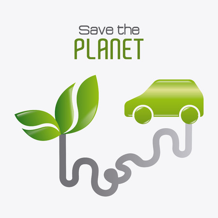 Go green design, vector illustration eps 10.のイラスト素材