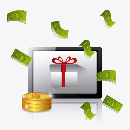 Shopping digital design, vector illustration eps 10のイラスト素材