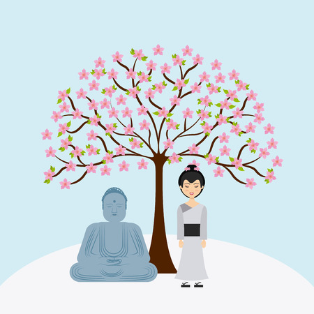 japan concept design, vector illustration eps10 graphicのイラスト素材