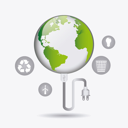 Go green design, vector illustration eps 10.のイラスト素材