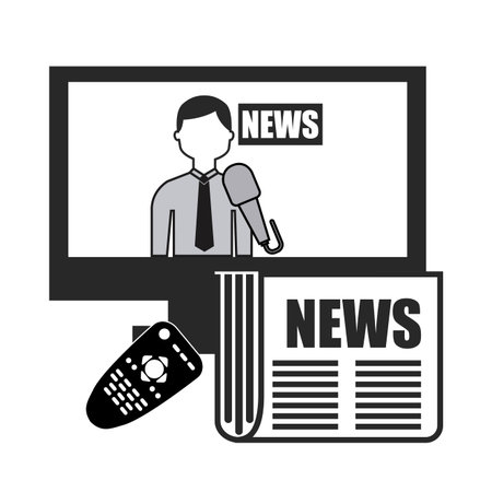 news concept design, vector illustration eps10 graphicのイラスト素材