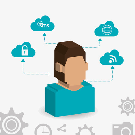 Social network design, vector illustration eps 10.のイラスト素材