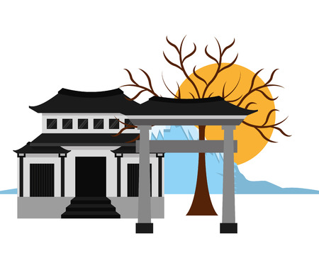 travel japan design, vector illustration eps10 graphicのイラスト素材