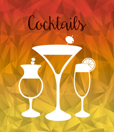 cocktail drink design, vector illustration eps10 graphicのイラスト素材