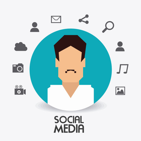 Social network design, vector illustration eps 10.のイラスト素材